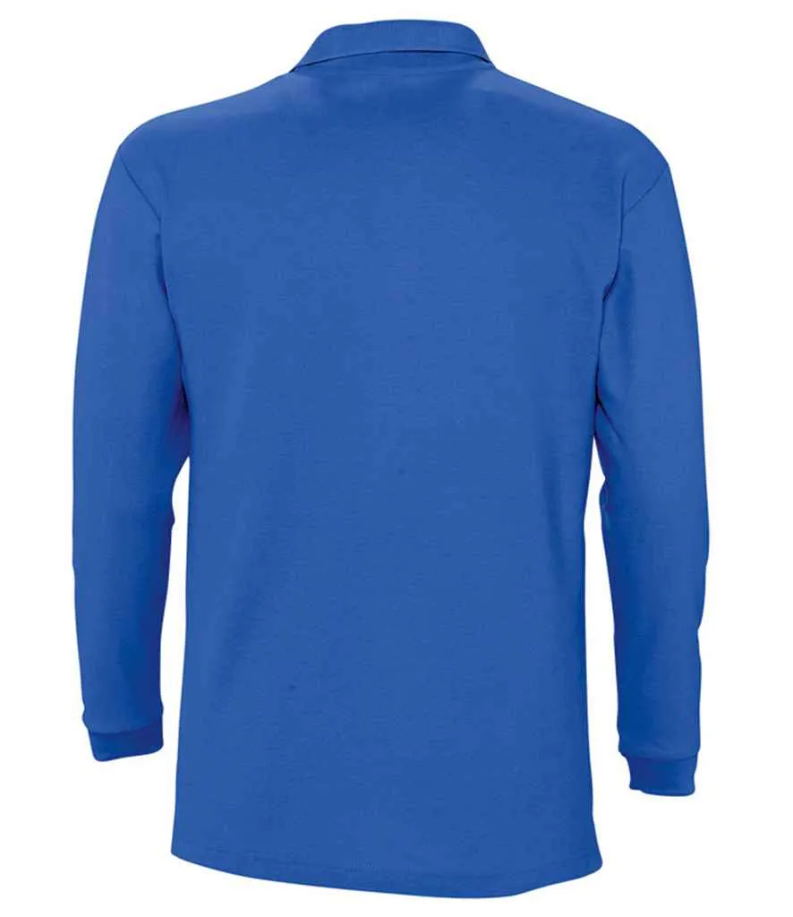 11353 - SOL'S Winter II Long Sleeve Cotton Piqué Polo Shirt