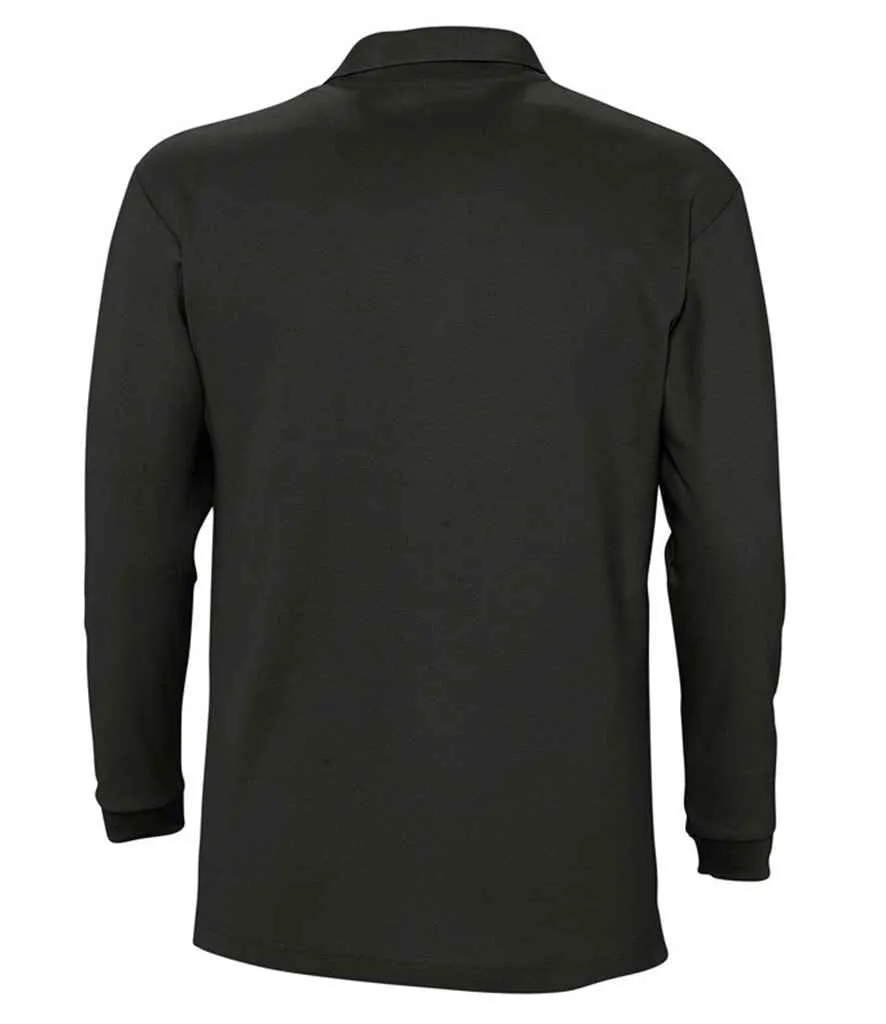 11353 - SOL'S Winter II Long Sleeve Cotton Piqué Polo Shirt