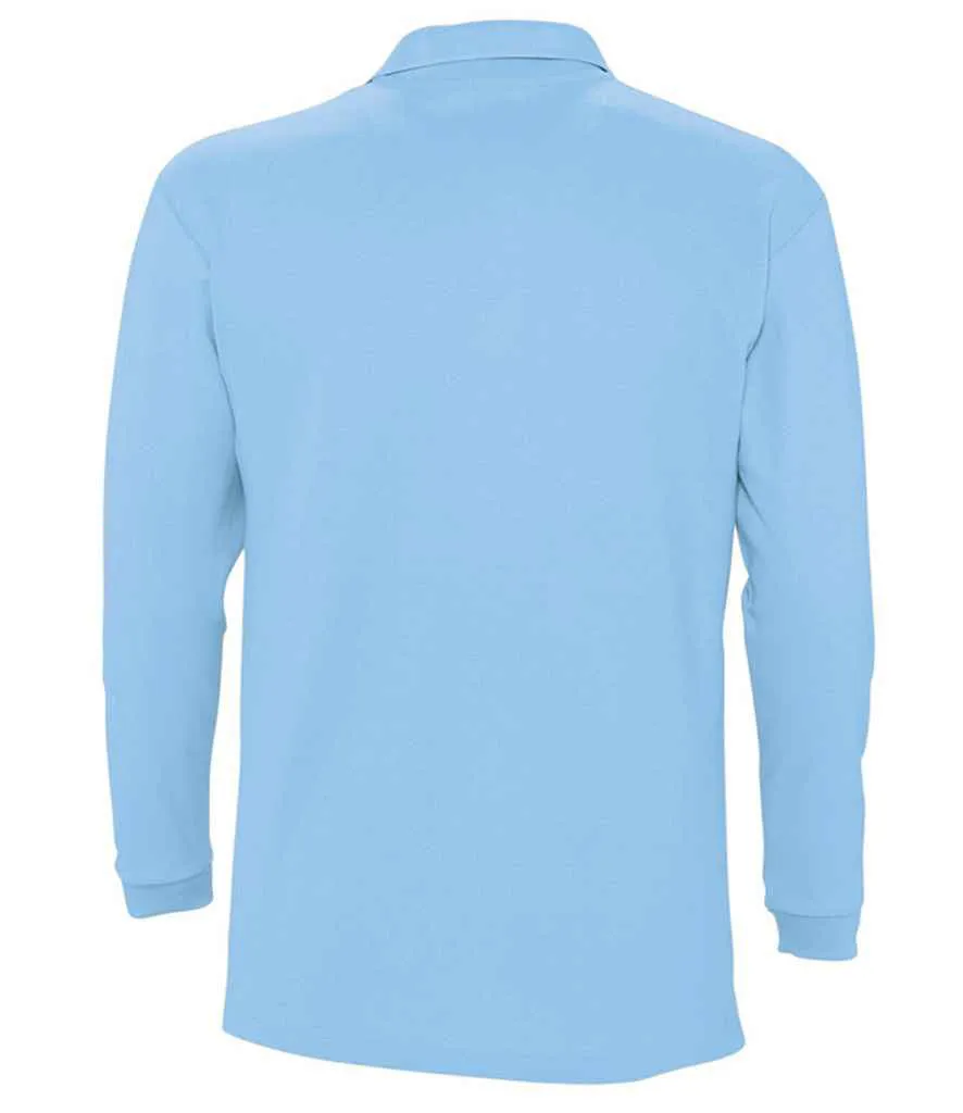 11353 - SOL'S Winter II Long Sleeve Cotton Piqué Polo Shirt