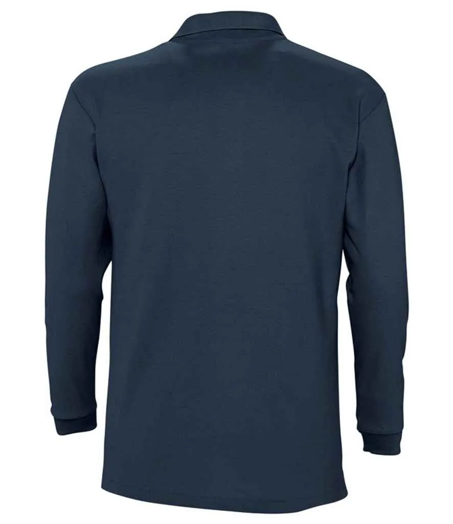 11353 - SOL'S Winter II Long Sleeve Cotton Piqué Polo Shirt