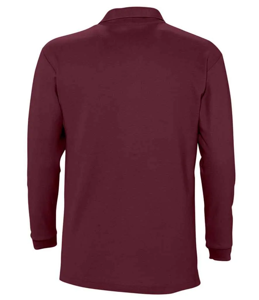 11353 - SOL'S Winter II Long Sleeve Cotton Piqué Polo Shirt