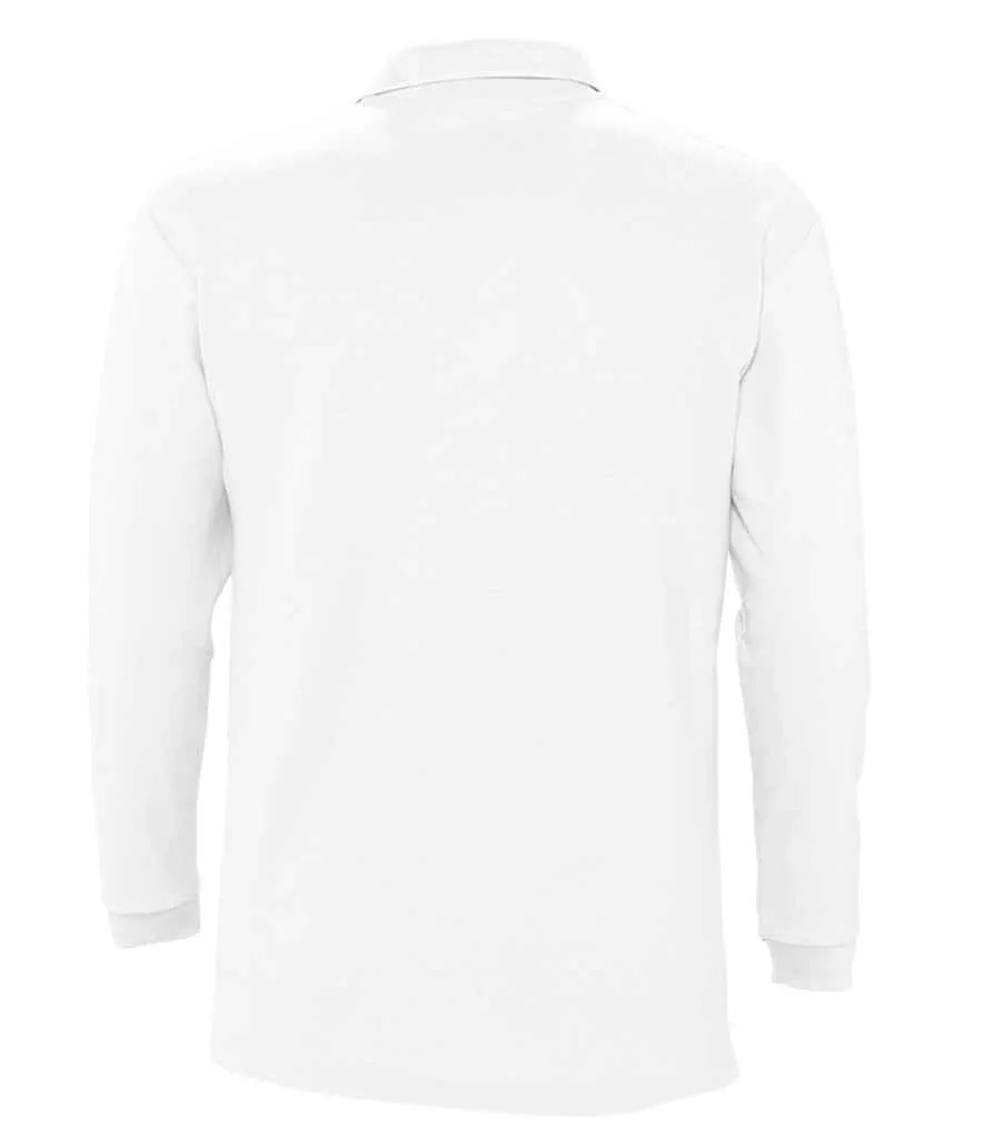 11353 - SOL'S Winter II Long Sleeve Cotton Piqué Polo Shirt