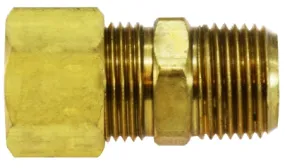 1/2" OD x 3/4" Brass Compression Tank Connector Drilled Thru (68T) qt