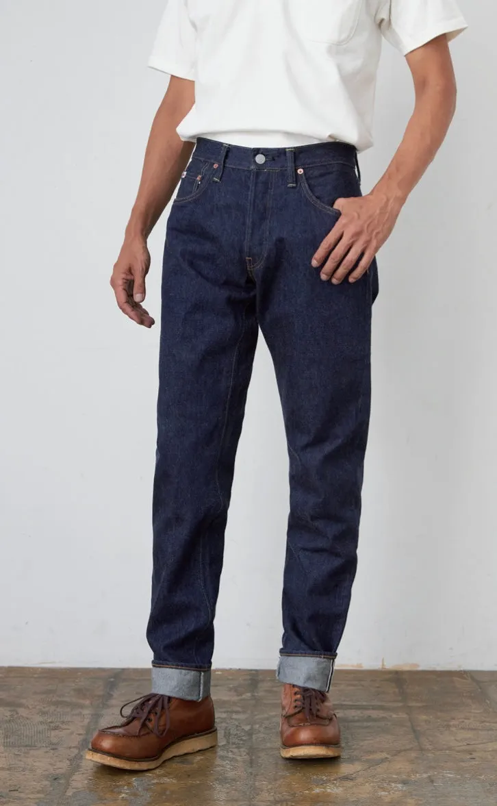 15oz. Natural Indigo Relax Tapered Selvedge Jeans SD-808