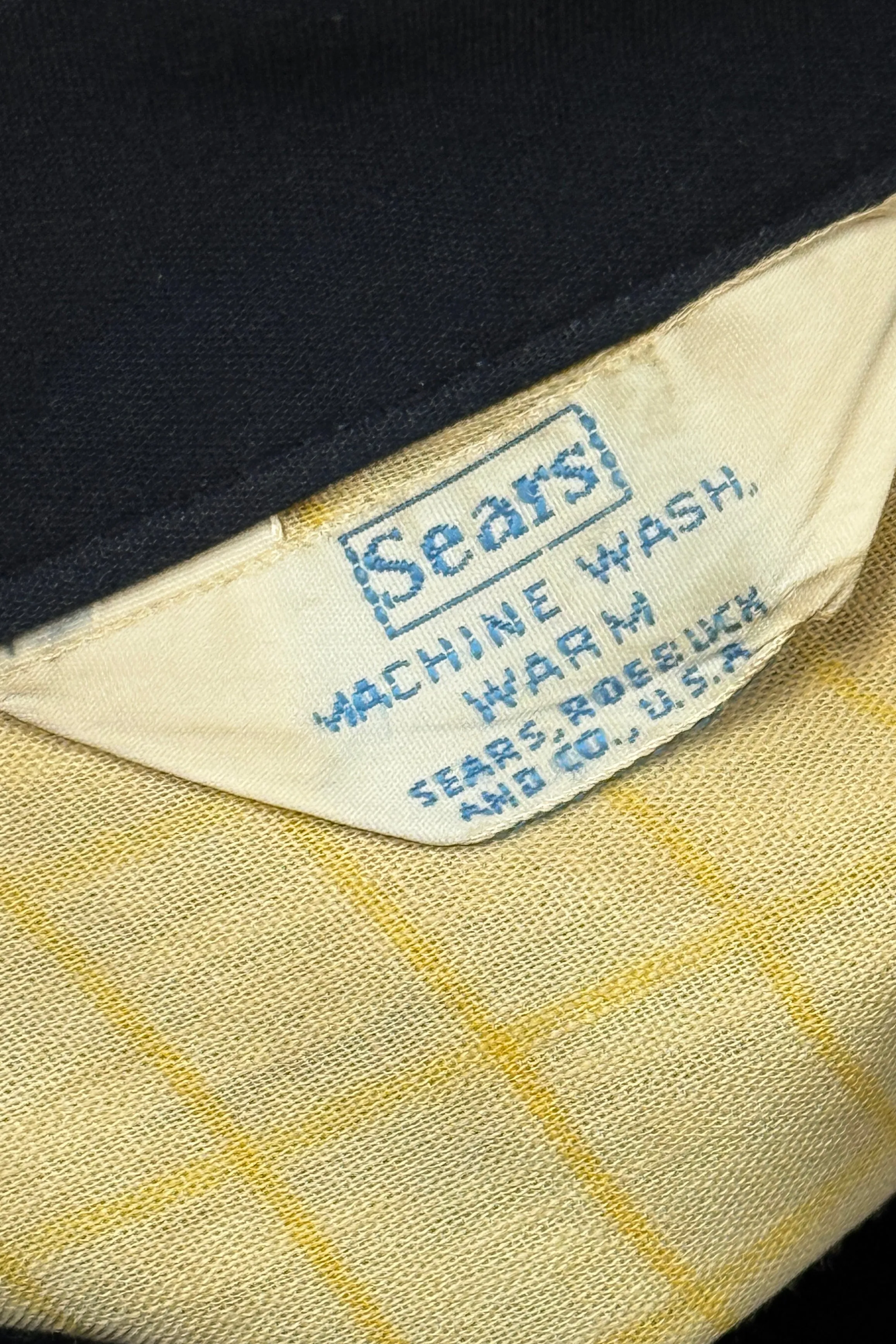 1950’S SEARS MADE IN USA CROPPED LINED WINDBREAKER HARRINGTON JACKET MEDIUM