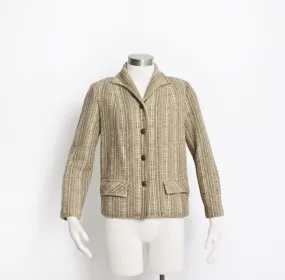 1960s PENDLETON Jacket Wool Tweed Mod Cropped Small