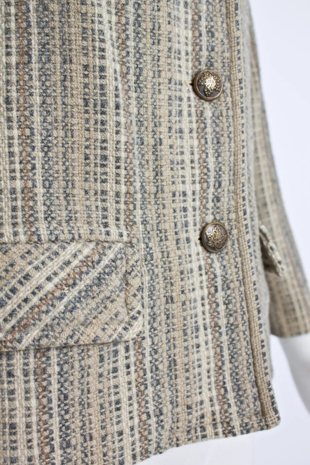 1960s PENDLETON Jacket Wool Tweed Mod Cropped Small