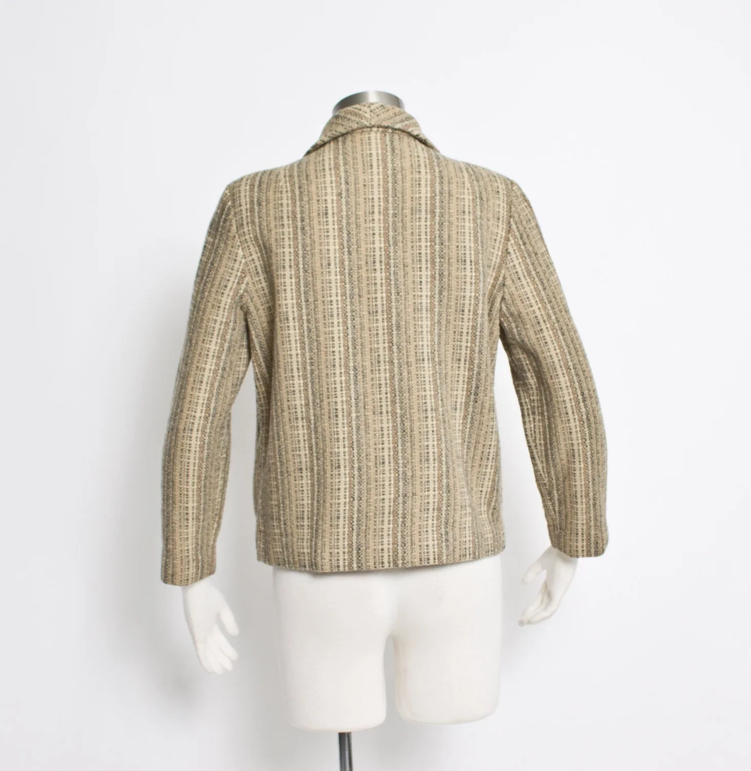 1960s PENDLETON Jacket Wool Tweed Mod Cropped Small