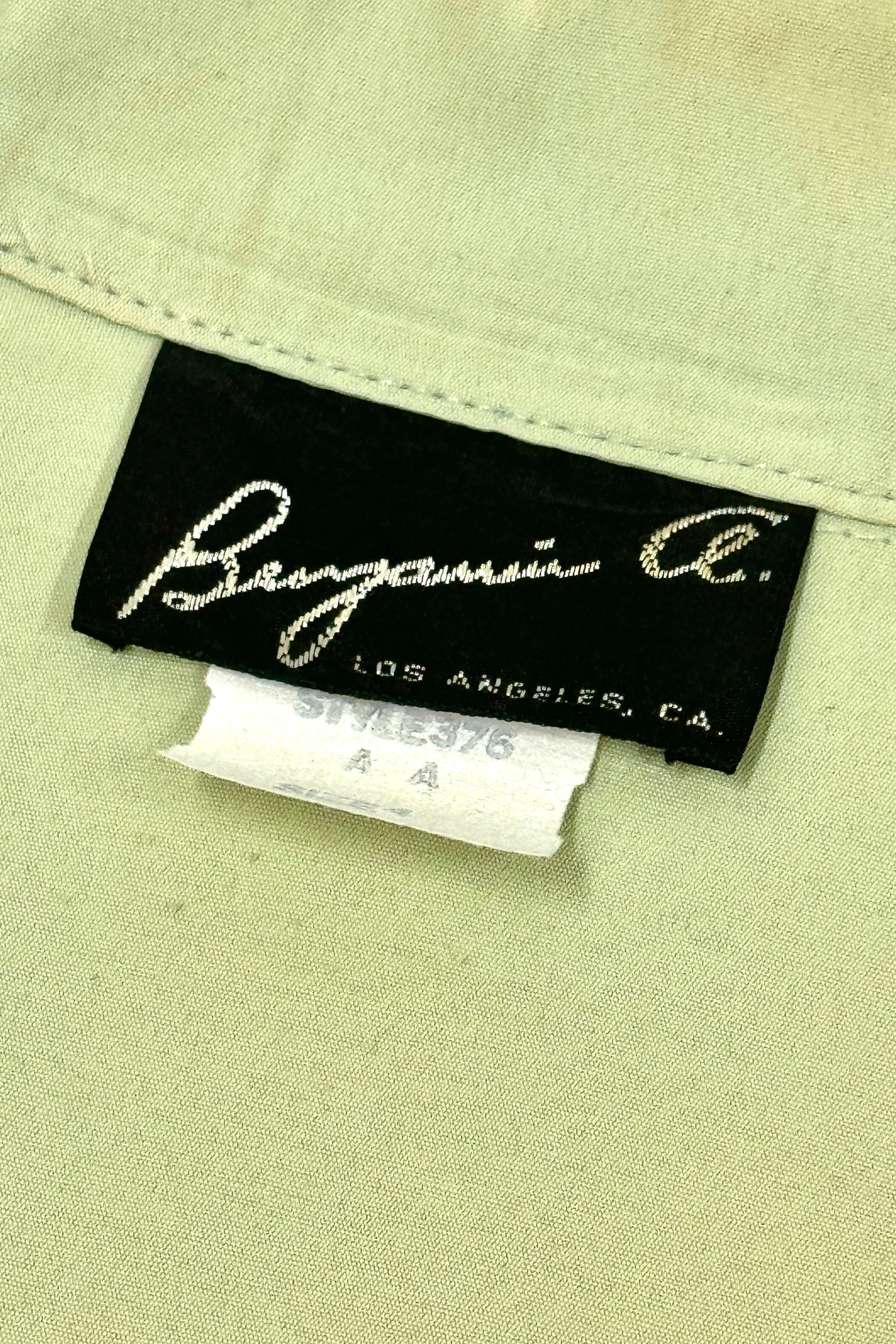 1970’S BENJAMIN MADE IN USA CROPPED GABARDINE JACKET LARGE