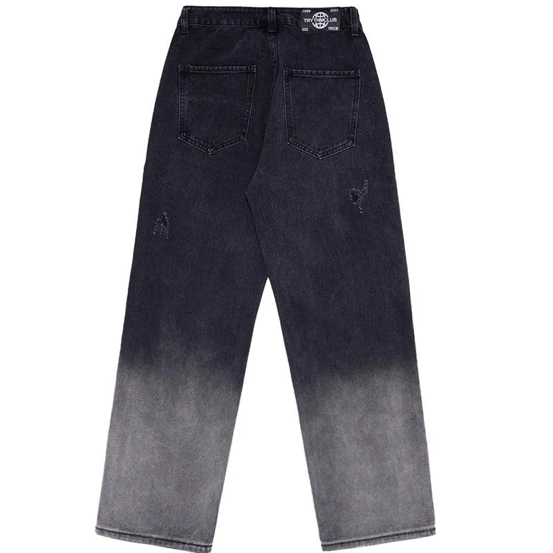 1984 Gradient Jeans Fringed Stars