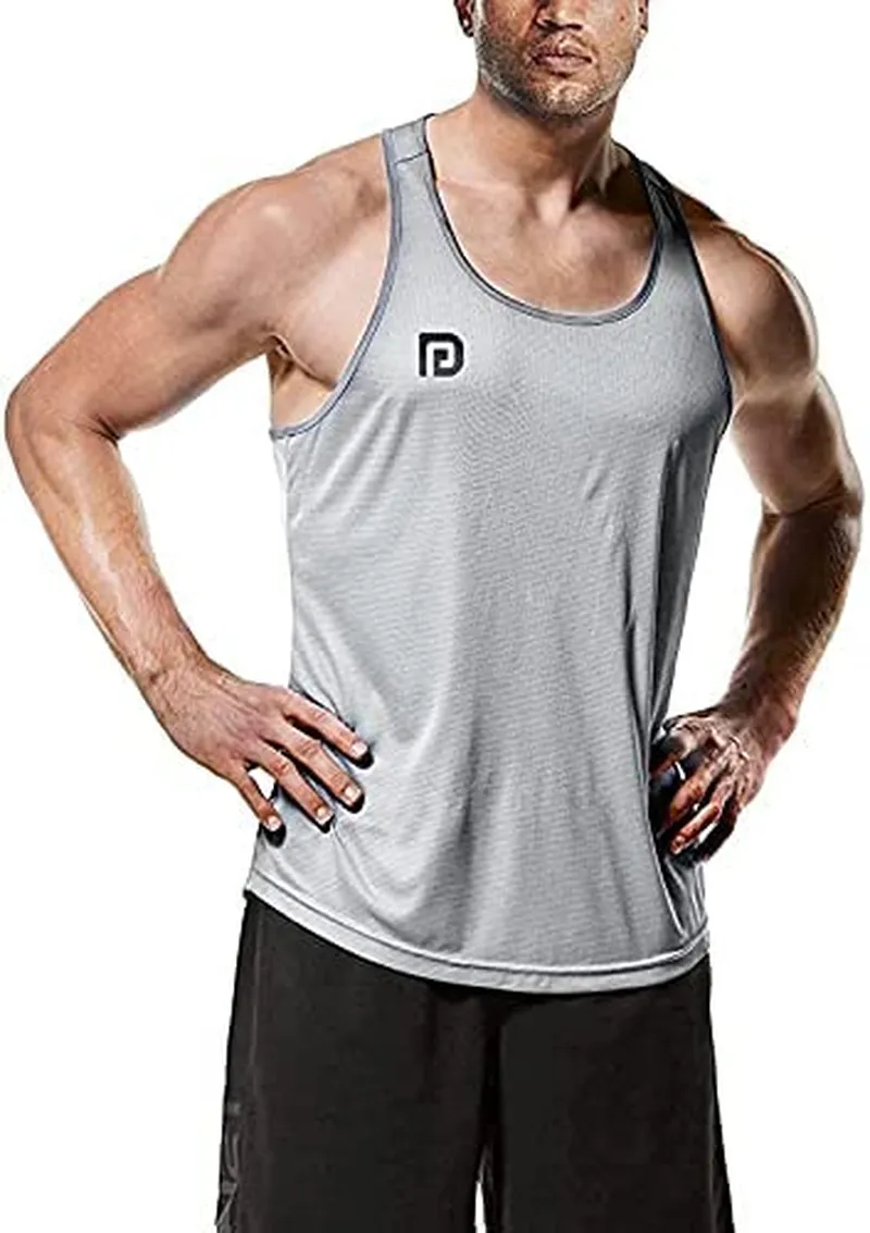 3 Pack Men's Muscle Shirts Dri Fit Gym Workout