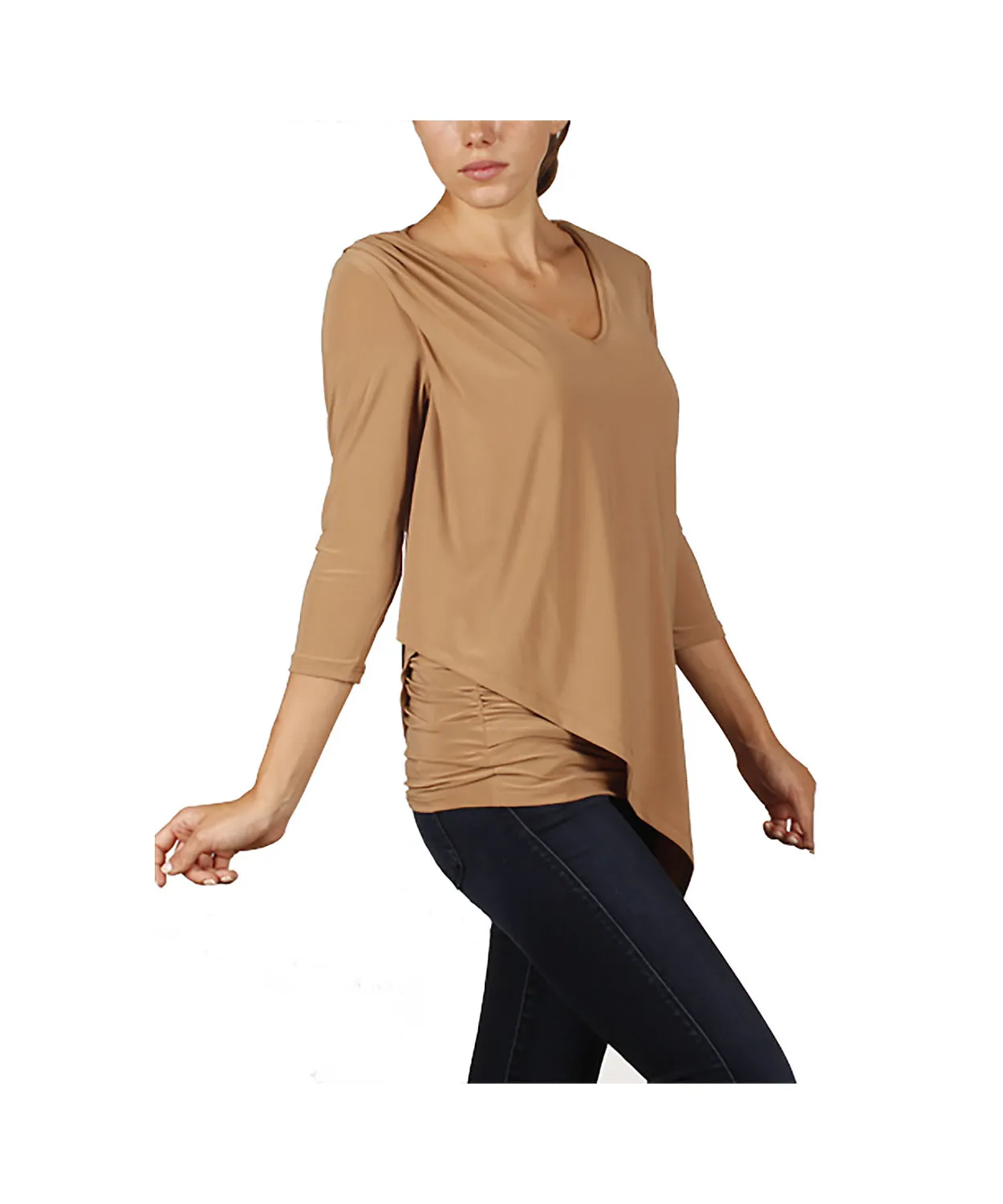 3/4 Sleeve Versatile Tunic Top & Dress