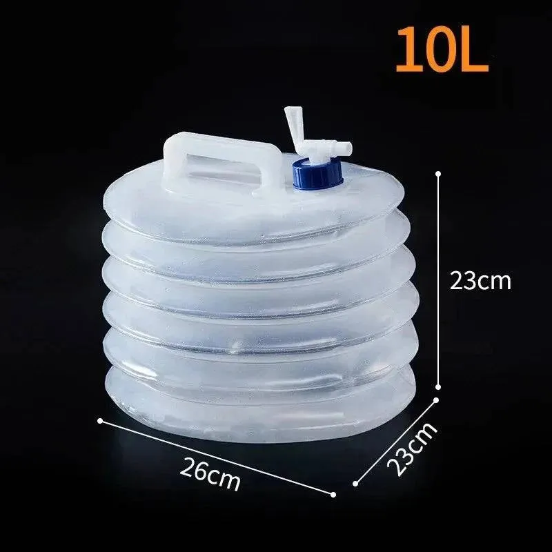 5-15L Capacity Car Collapsible Outdoor Water Bucket Portable Driving Water Tank Container Faucet Ведро For Camping Picnic H