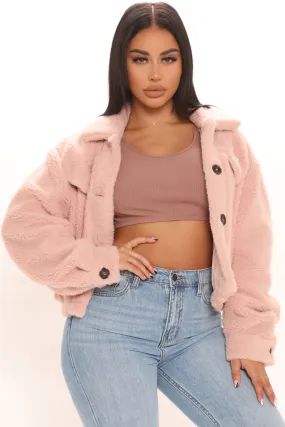 A Little Warmer Faux Fur Jacket - Mauve