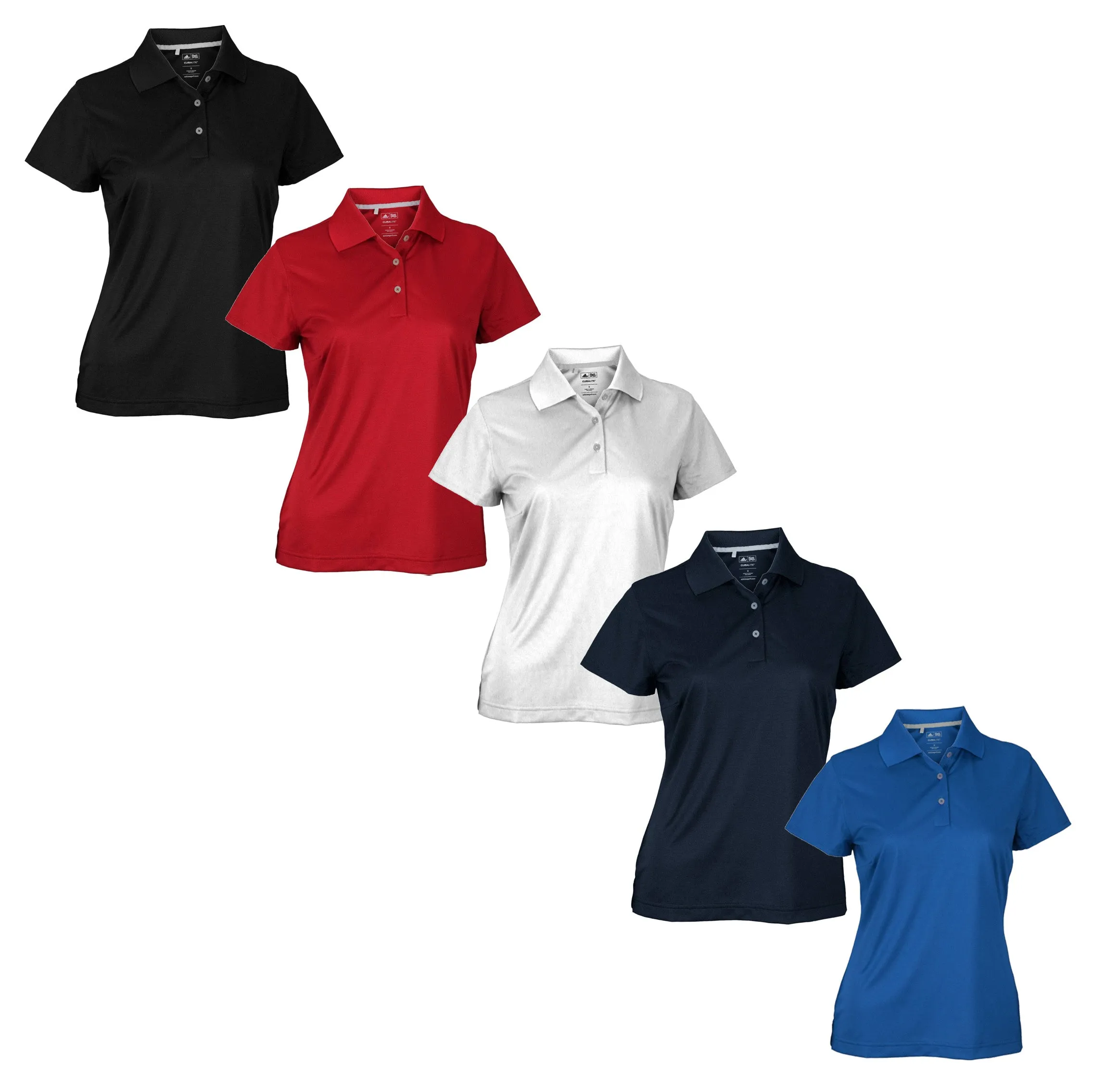 Adidas Women's Climalite Textured Solid Golf Polo, Color Options