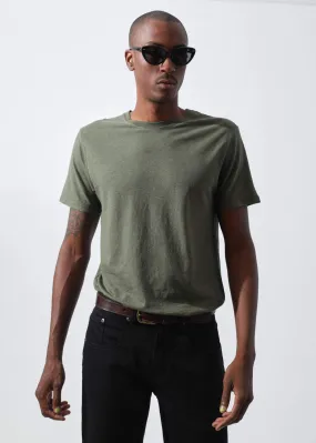 Afends Mens Classic - Hemp Standard Fit Tee - Burnt Olive