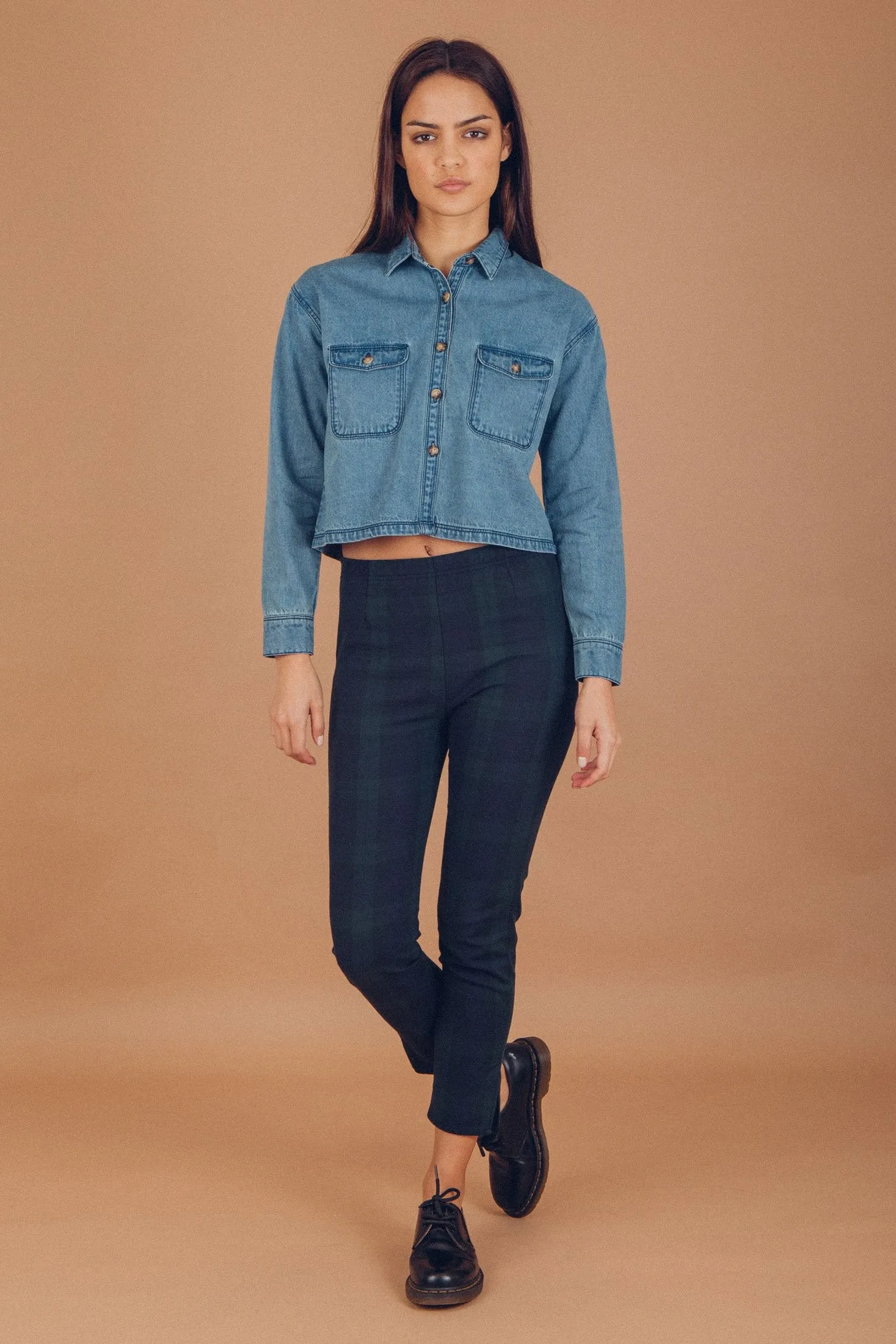 Afends Womens Bygone - Denim Shirt