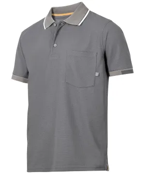 AllroundWork 375® Tech short sleeve polo shirt (2724) | Steel Grey