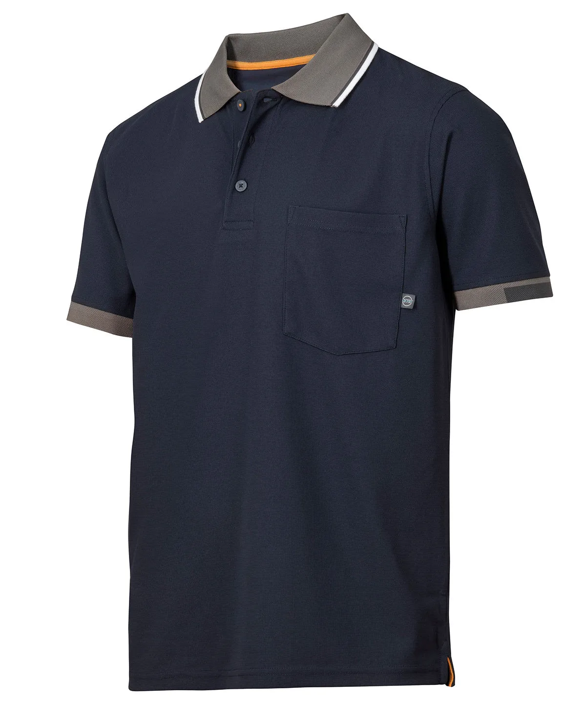 AllroundWork 375® Tech short sleeve polo shirt (2724) | Steel Grey