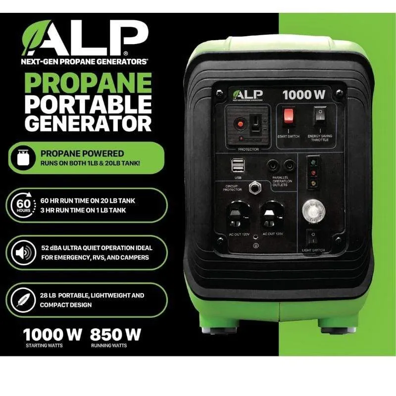 ALP 1000W Portable Propane Generator ALPG-OG