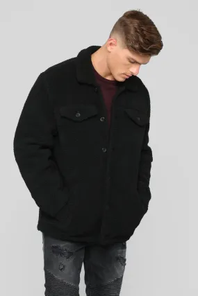 Always Working Sherpa Jacket - Black