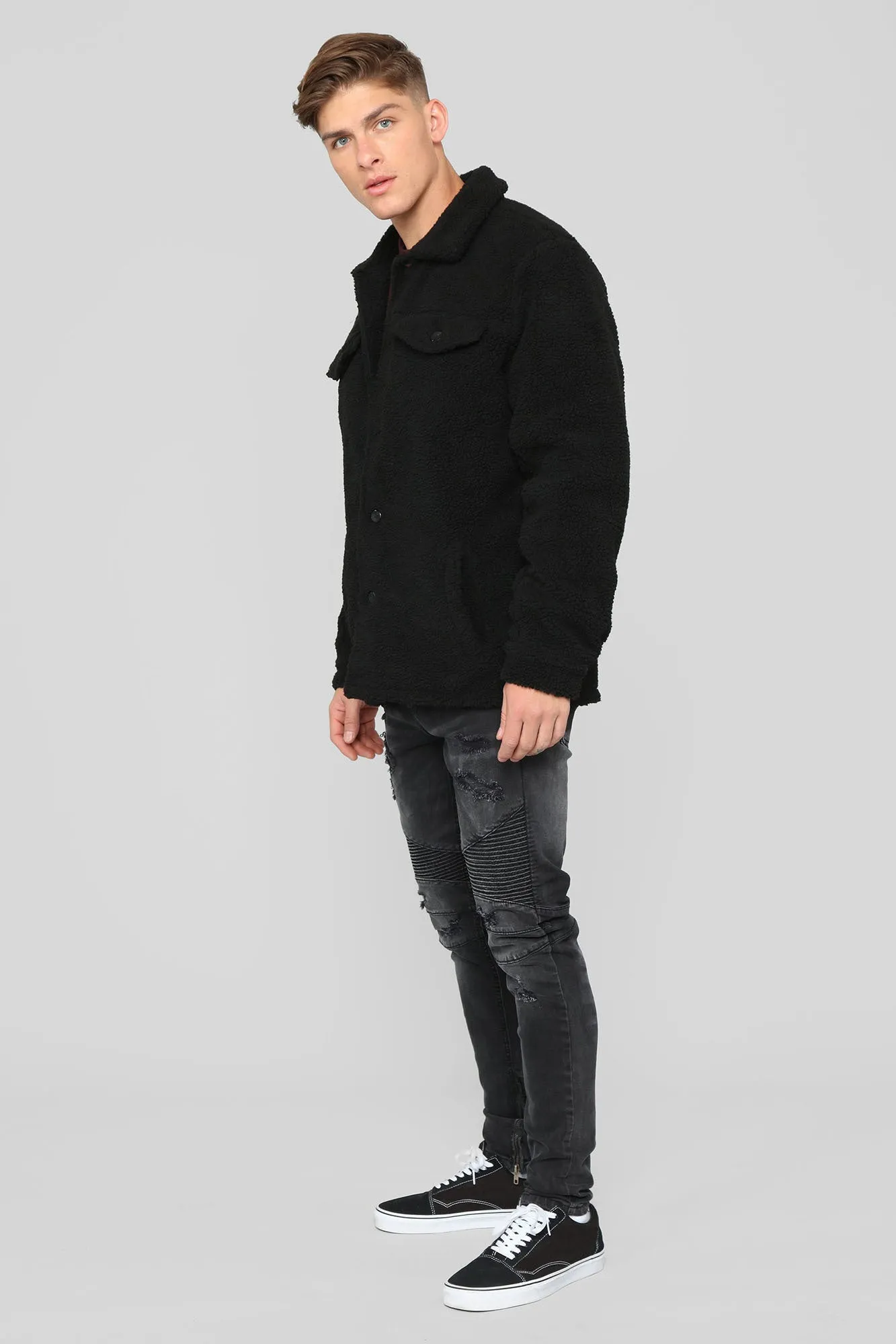 Always Working Sherpa Jacket - Black