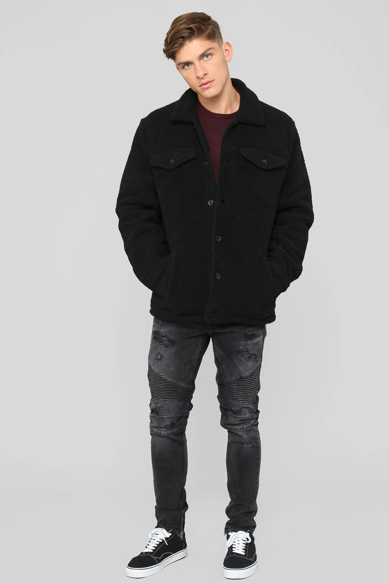 Always Working Sherpa Jacket - Black