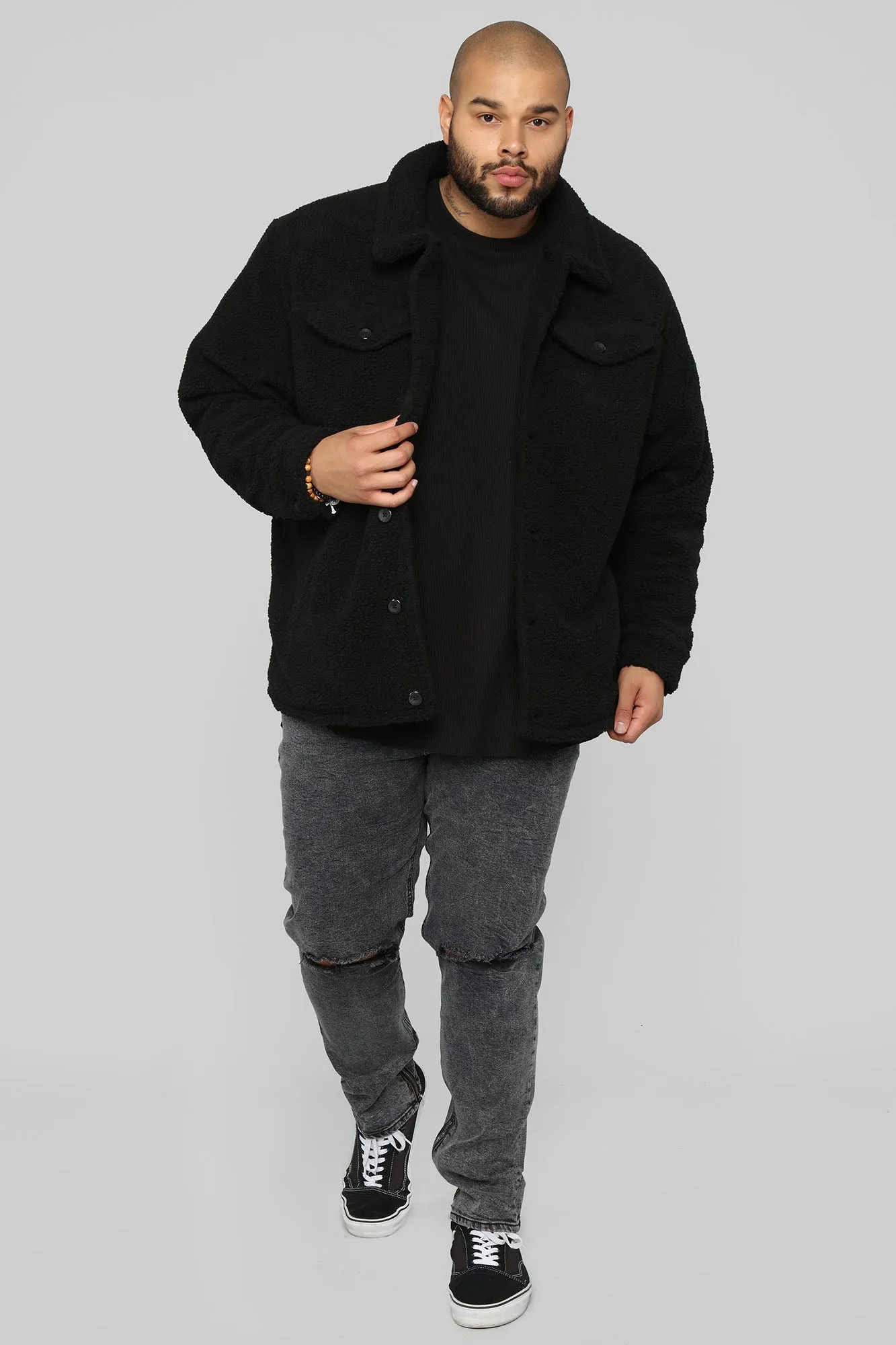 Always Working Sherpa Jacket - Black