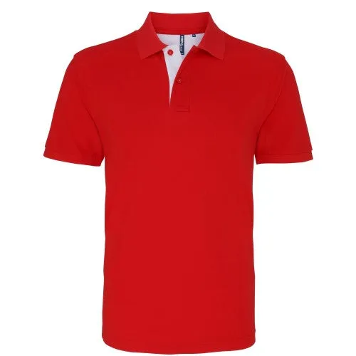 Asquith & Fox Mens Classic Fit Contrast Polo Shirt