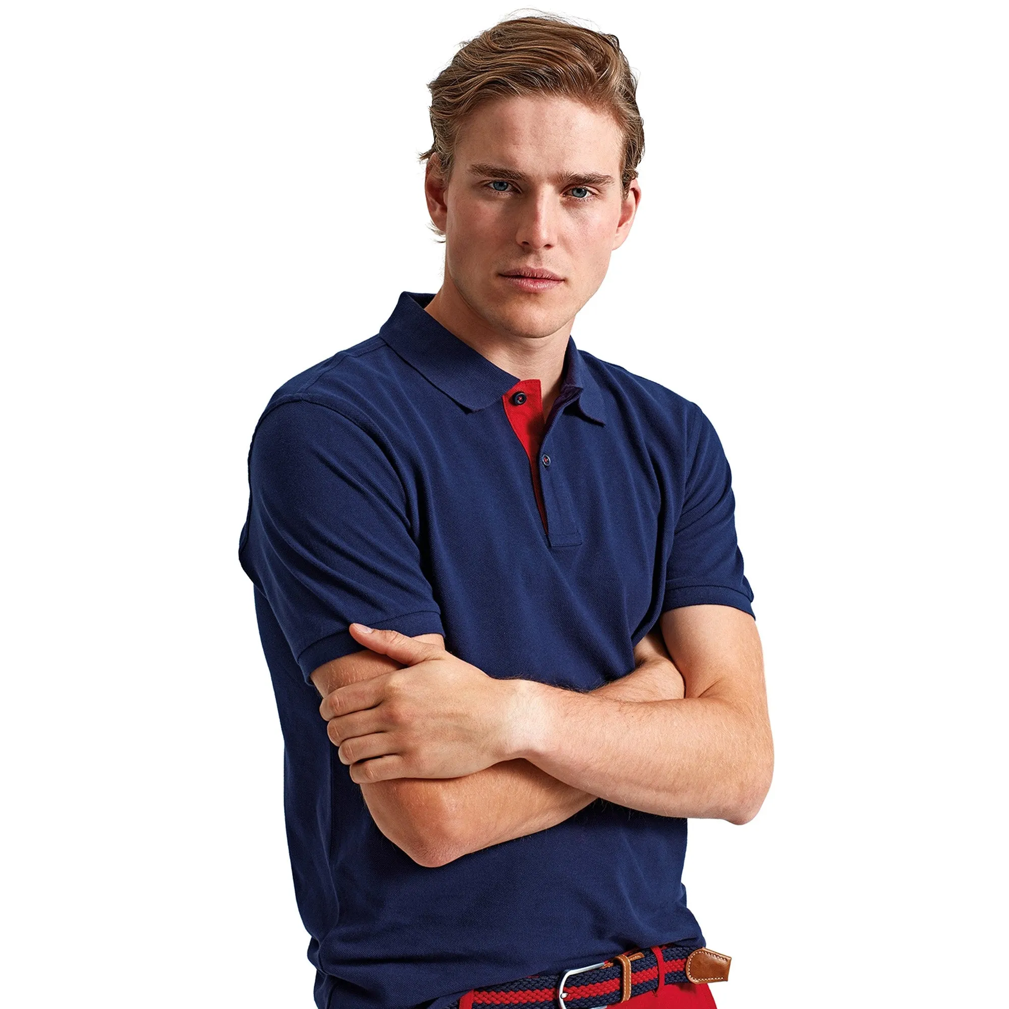 Asquith & Fox Mens Classic Fit Contrast Polo Shirt