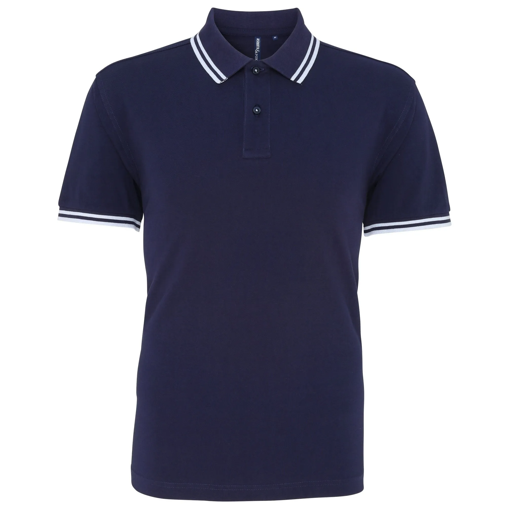 Asquith & Fox Mens Classic Fit Tipped Polo Shirt