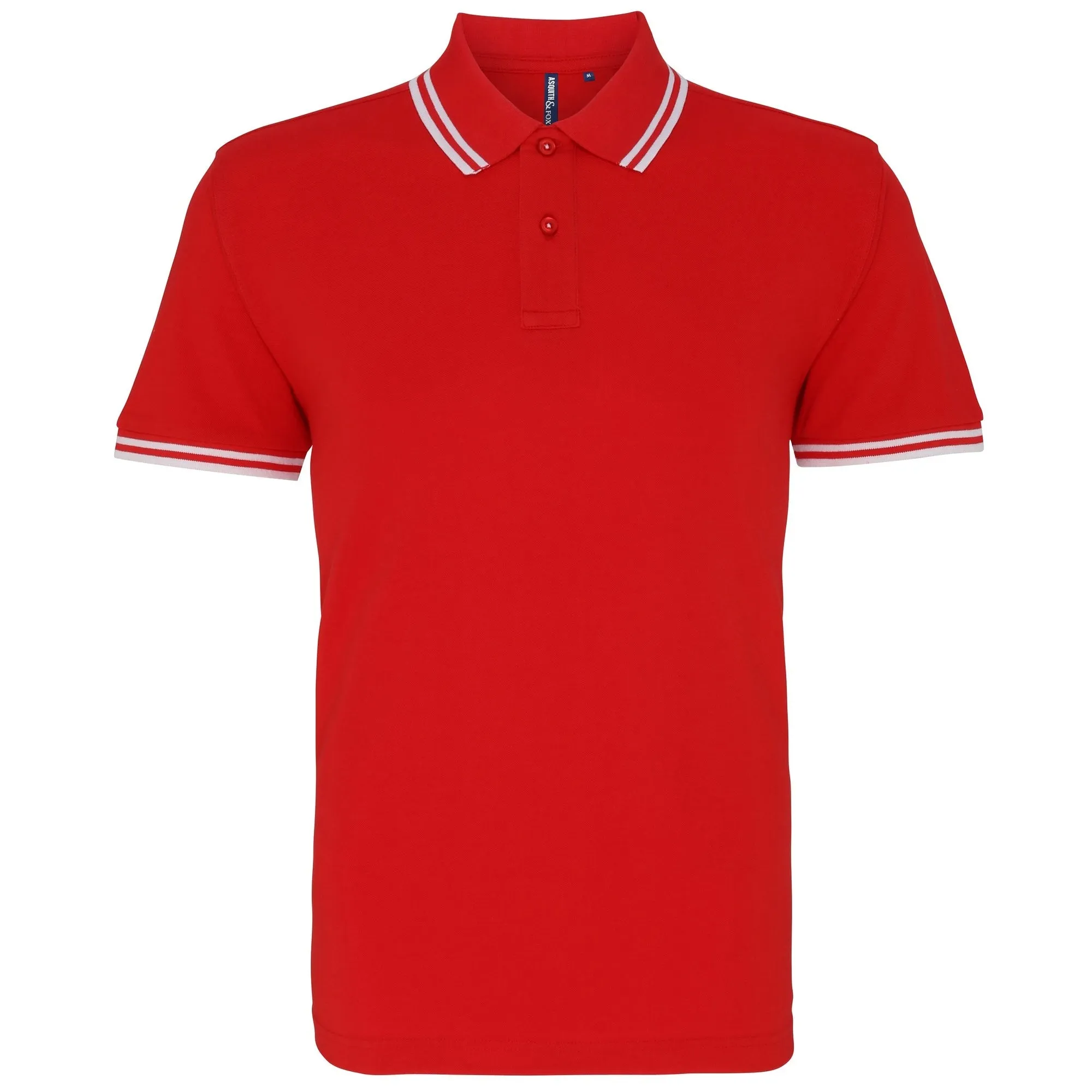 Asquith & Fox Mens Classic Fit Tipped Polo Shirt