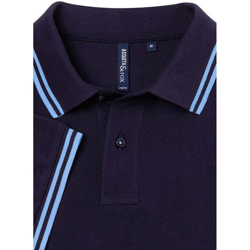 Asquith & Fox Mens Classic Fit Tipped Polo Shirt