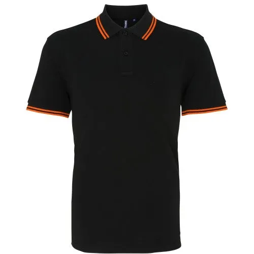 Asquith & Fox Mens Classic Fit Tipped Polo Shirt