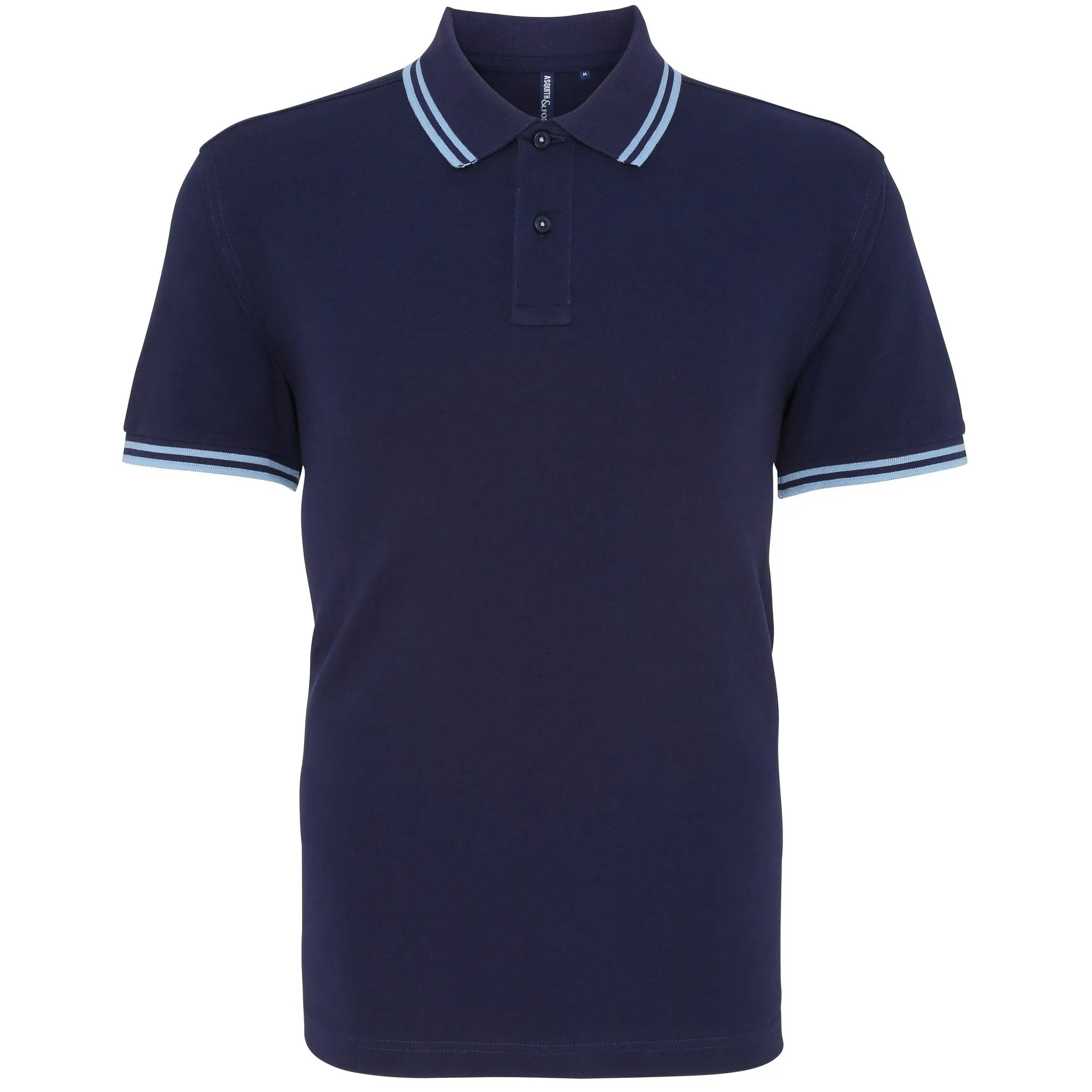 Asquith & Fox Mens Classic Fit Tipped Polo Shirt