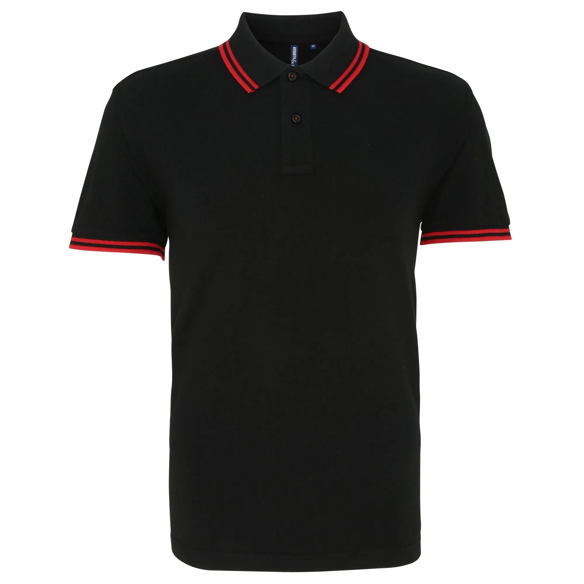 Asquith & Fox Mens Classic Fit Tipped Polo Shirt