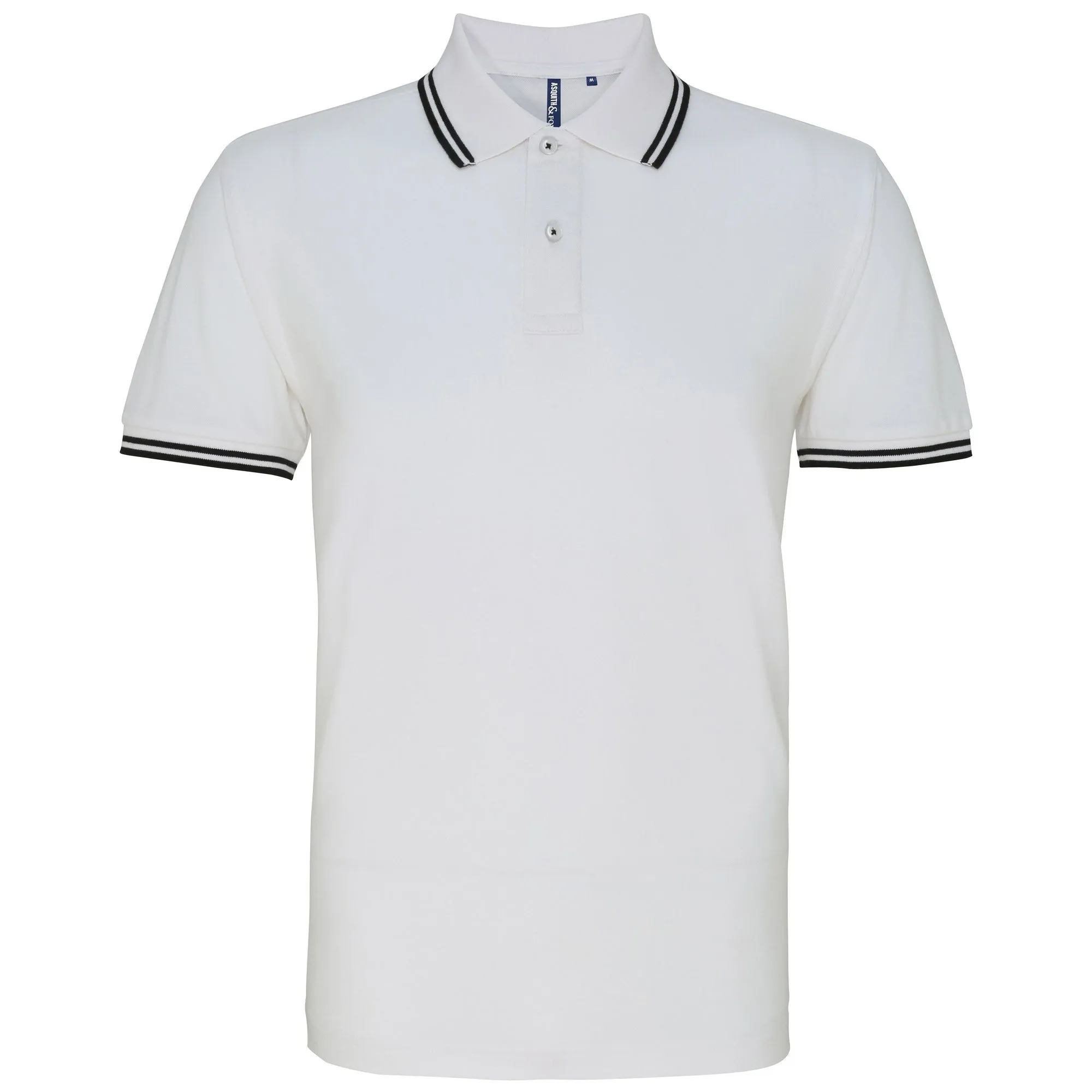 Asquith & Fox Mens Classic Fit Tipped Polo Shirt