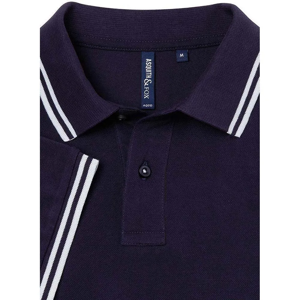 Asquith & Fox Mens Classic Fit Tipped Polo Shirt