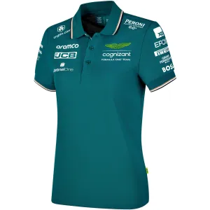 Aston Martin Cognizant F1 2023 Women's Team Polo Shirt- Green