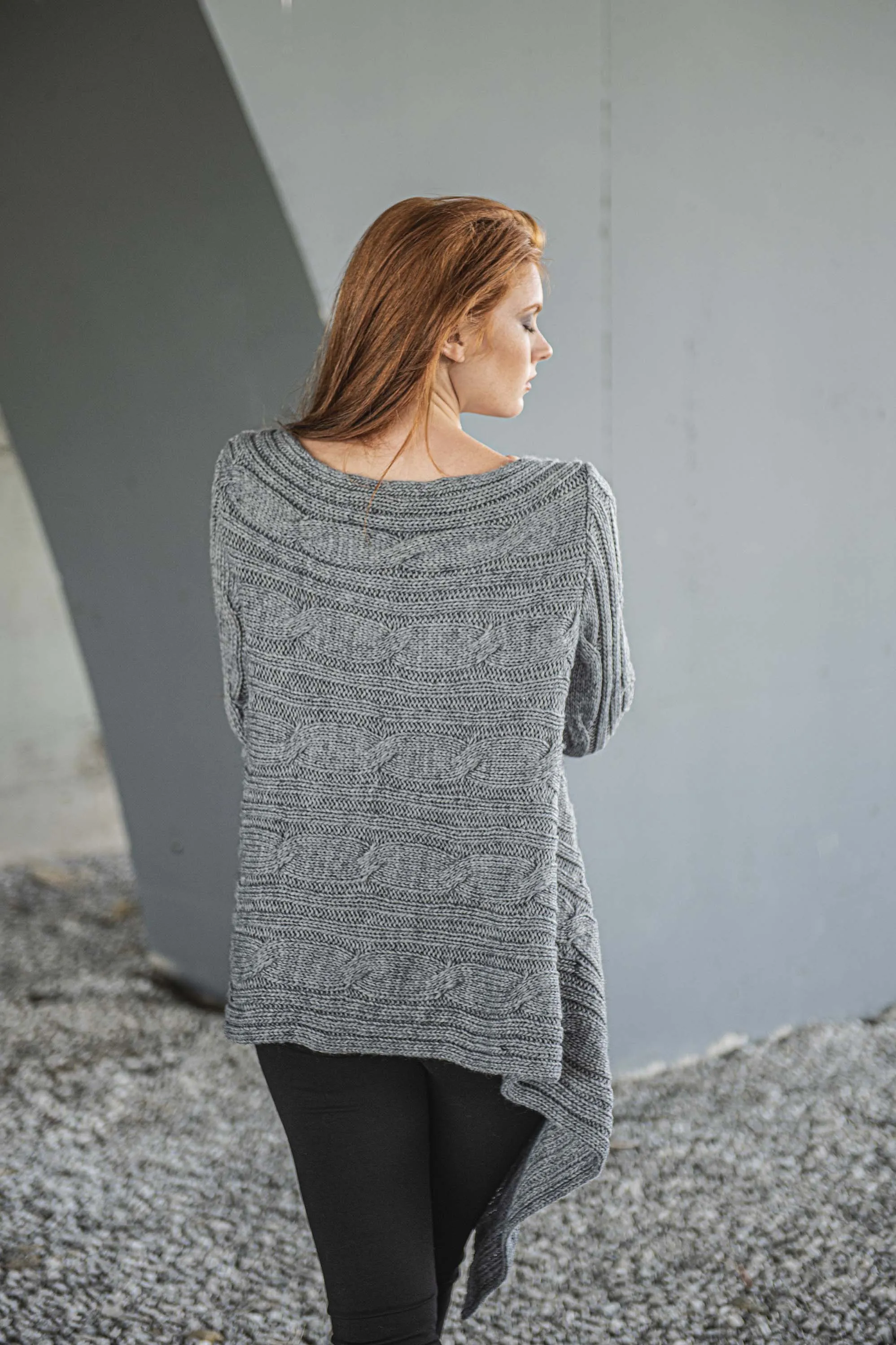 Asymmetric Knit Sweater