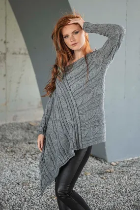 Asymmetric Knit Sweater