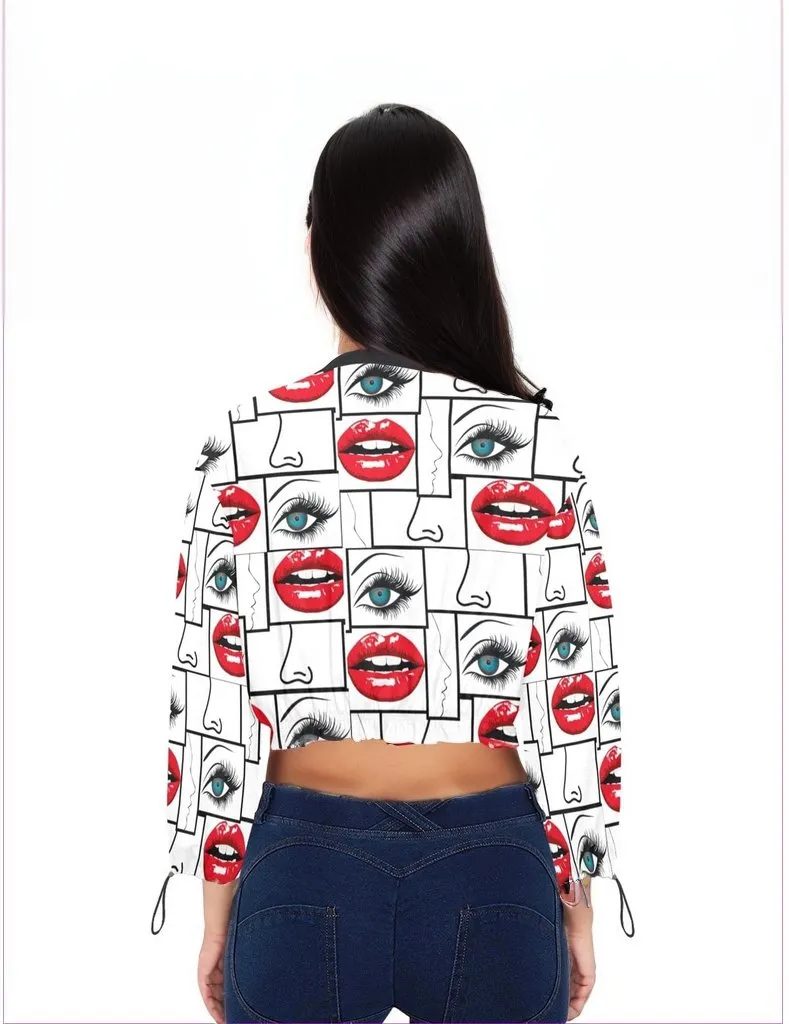 Attributes Womens Chiffon Cropped Jacket