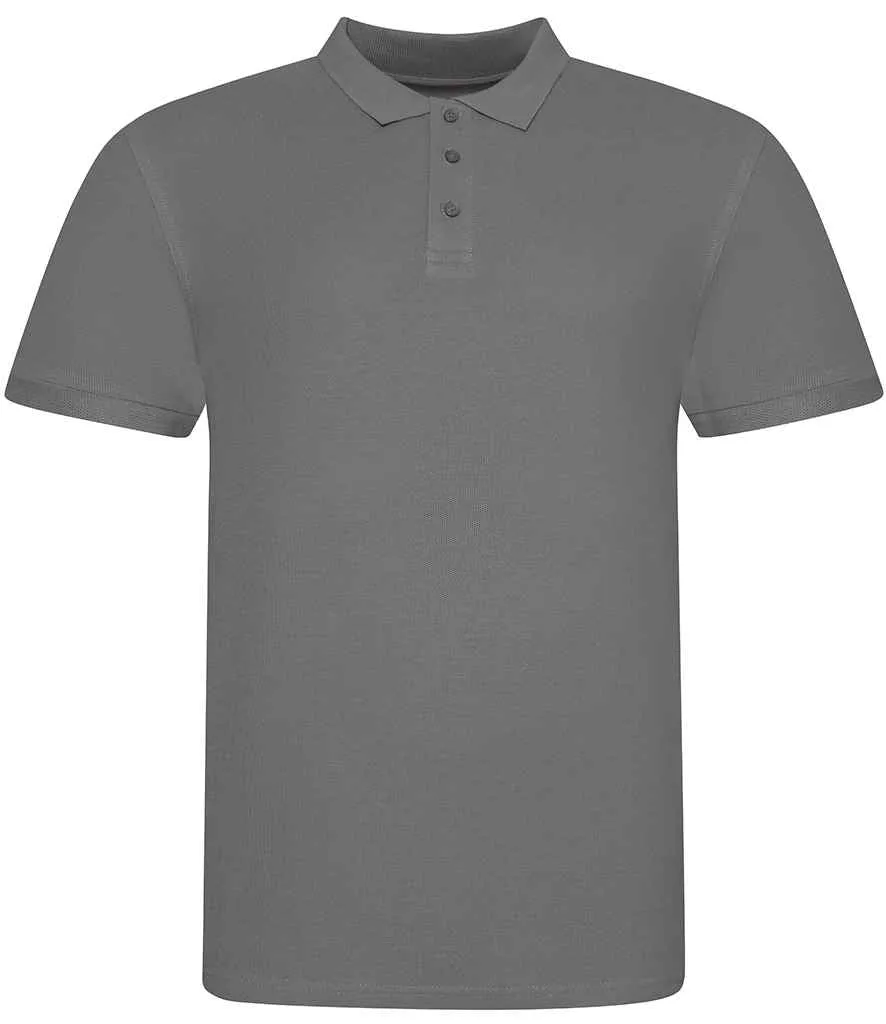 AWDis The 100 Cotton Piqué Polo Shirt | Charcoal