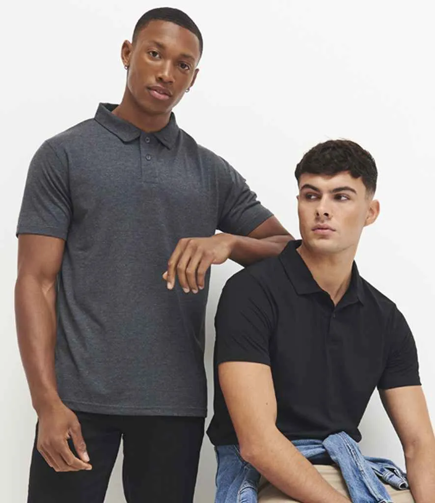 AWDis Tri-Blend Polo Shirt | Heather Charcoal