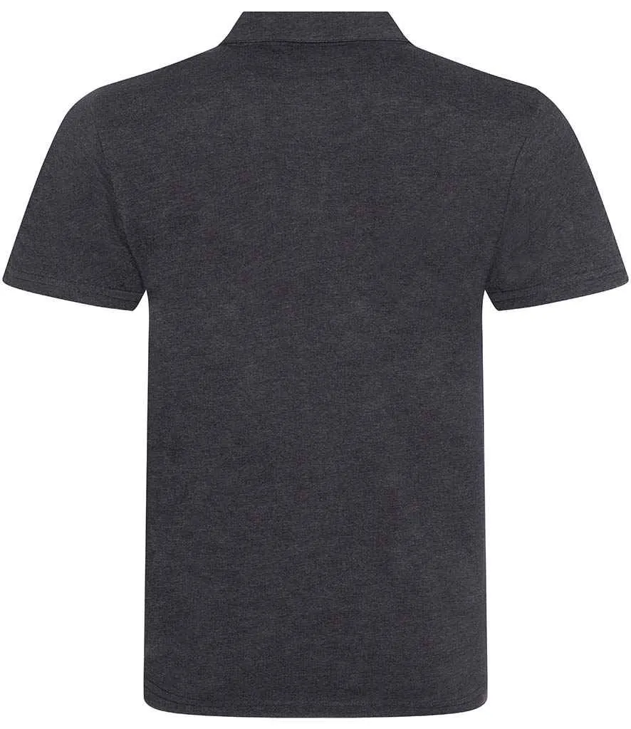 AWDis Tri-Blend Polo Shirt | Heather Charcoal