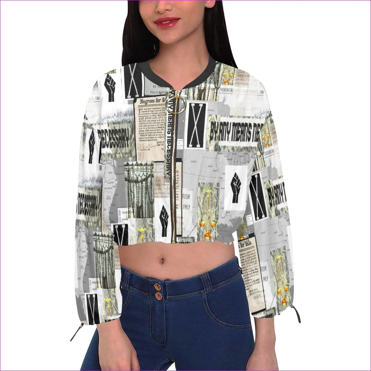 B.A.M.N 2 Womens Chiffon Cropped Jacket