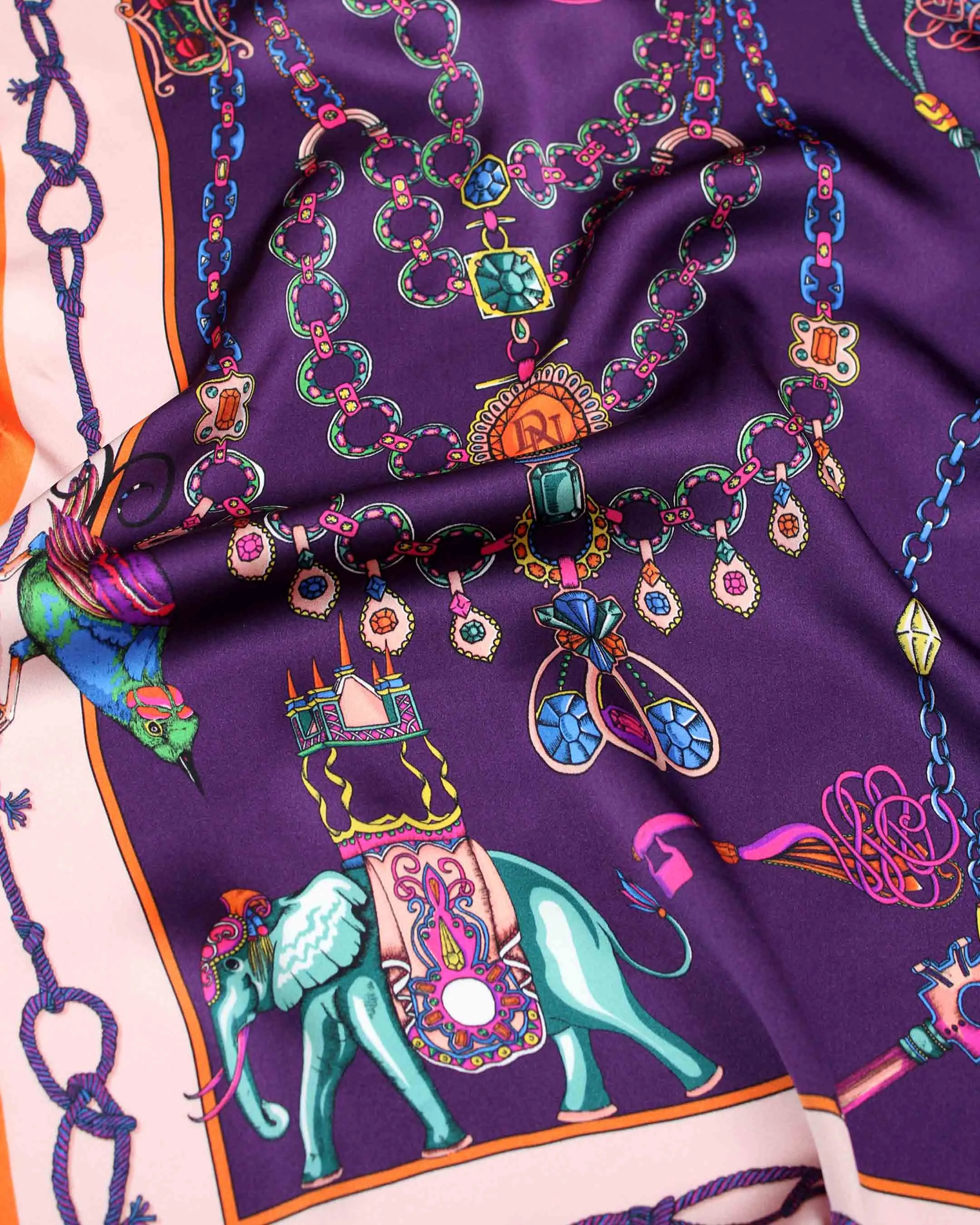 Barnes The Elephant Heirloom Purple Scarf