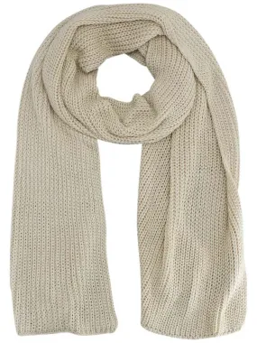 Beige Oversized Winter Scarf