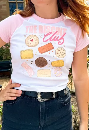 Biscuit Club Printed Micro Rib Baby Tee