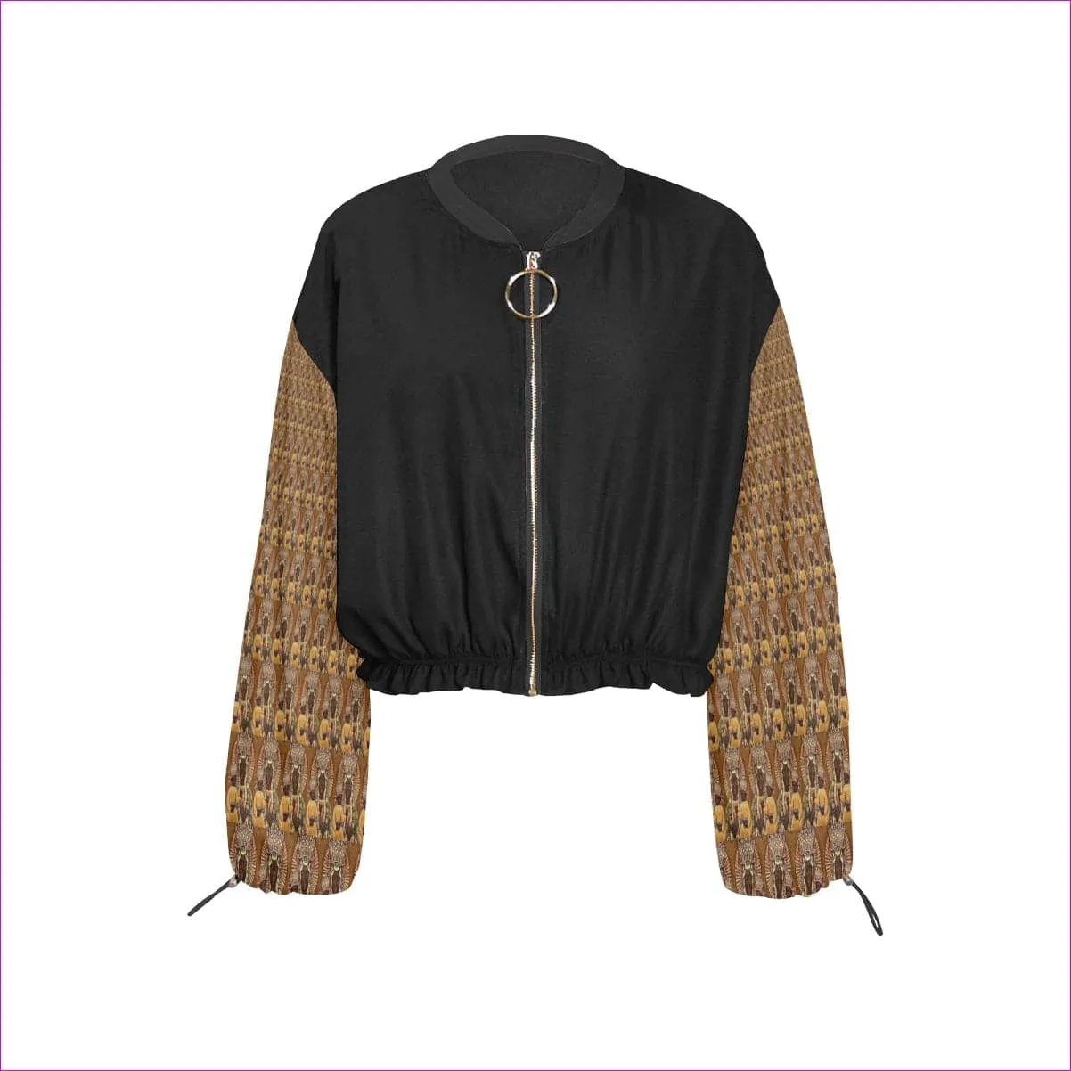 Black Madonna Cropped Chiffon Jacket - 2 variations